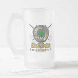 Taza De Cristal Esmerilado Irvine Clan Badge