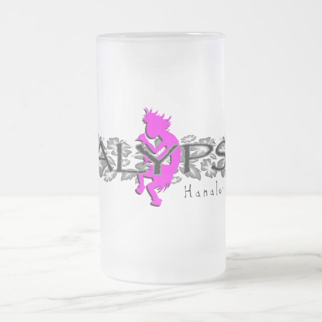 Taza De Cristal Esmerilado Isla de Kalypso Kane floral (Centro)