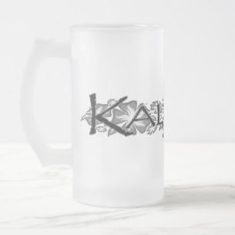 Taza De Cristal Esmerilado Isla de Kalypso Kane floral