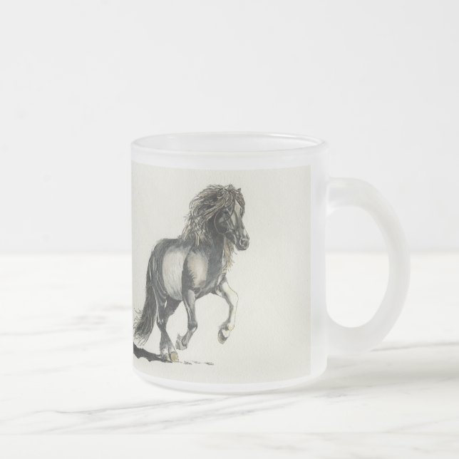 Taza De Cristal Esmerilado Islandés Hearted ligero (Derecha)