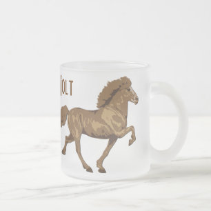 Taza De Cristal Esmerilado Islandés vintage de los años 30