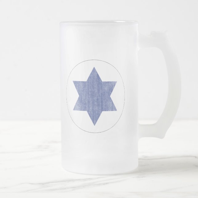 TAZA DE CRISTAL ESMERILADO ISRAEL (Derecha)