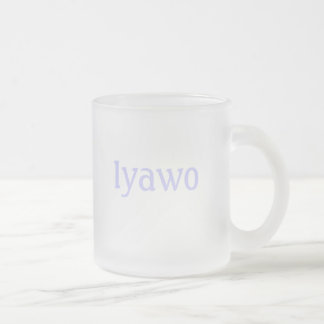 Taza De Cristal Esmerilado Iyawo