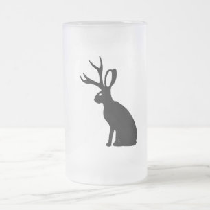 Taza De Cristal Esmerilado Jackalope