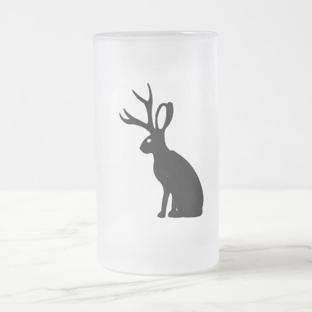 Taza De Cristal Esmerilado Jackalope (Centro)