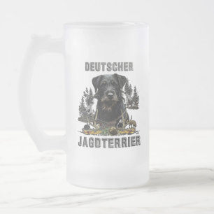Taza De Cristal Esmerilado Jagdterrier