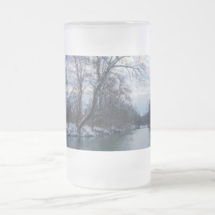 Taza De Cristal Esmerilado James River Winter Frosted Glass Beer Mug