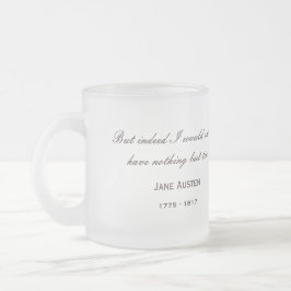 Taza De Cristal Esmerilado Jane Austen 250th Anniversary ... Famous tea quote