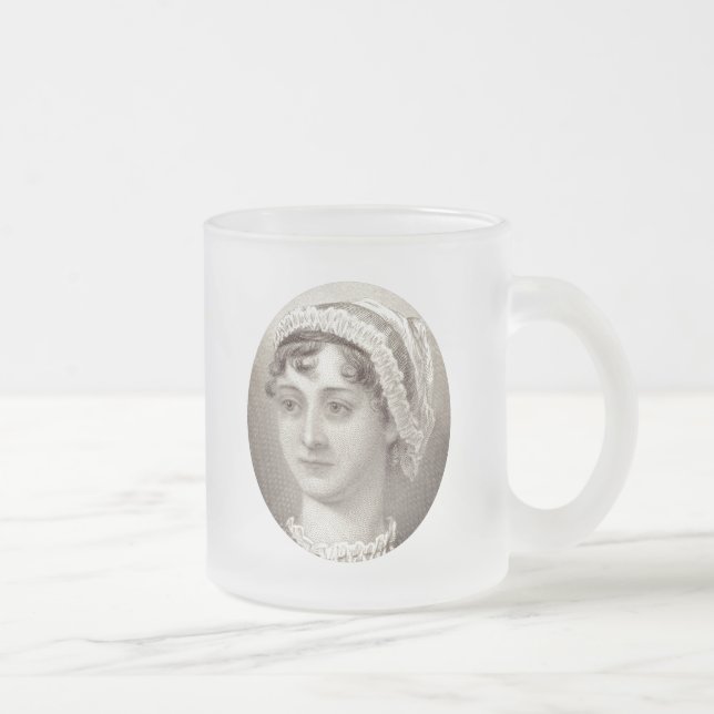 Taza De Cristal Esmerilado Jane Austen 250th Anniversary ... Famous tea quote (Derecha)