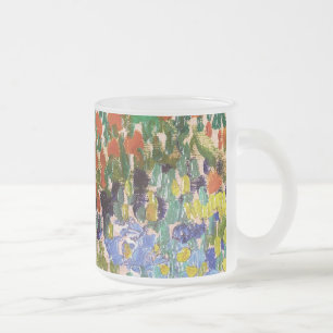 Taza De Cristal Esmerilado Jardín De Flores Van Gogh En El Bella Artes Floral