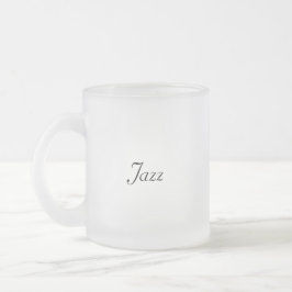 Taza De Cristal Esmerilado Jazz Frost Glass Mug