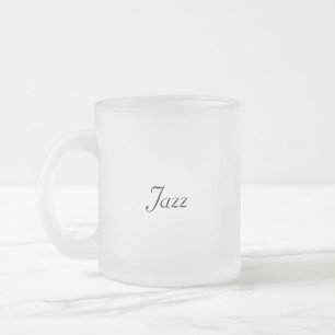 Taza De Cristal Esmerilado Jazz Frost Glass Mug