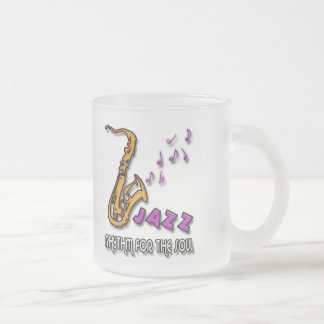 TAZA DE CRISTAL ESMERILADO JAZZ - RITMO PARA EL ALMA