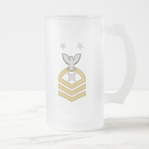 Taza De Cristal Esmerilado Jefe principal del EOD