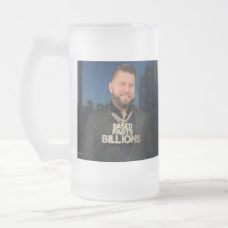 Taza De Cristal Esmerilado Jim Jenkins cerveza mug