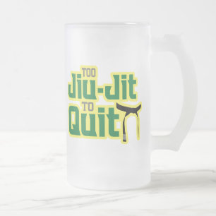 Taza De Cristal Esmerilado Jiu-Jitsu