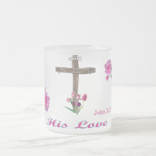 Taza De Cristal Esmerilado john 3:16
