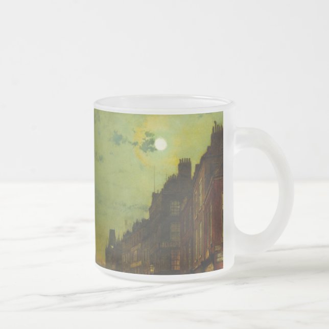 Taza De Cristal Esmerilado John Atkinson Grimshaw Glasgow Docks (Derecha)