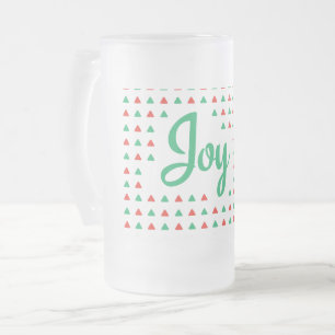 Taza De Cristal Esmerilado Joy Frosted Glass Beer Mug