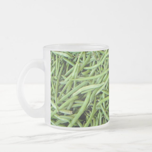 Taza De Cristal Esmerilado Judías Verdes (Izquierda)