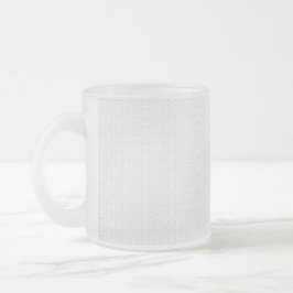 Taza De Cristal Esmerilado Juego de carpetas de archivo con monograma blanco 