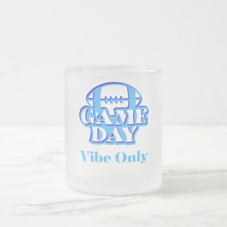 Taza De Cristal Esmerilado Juego de fútbol Día Mug