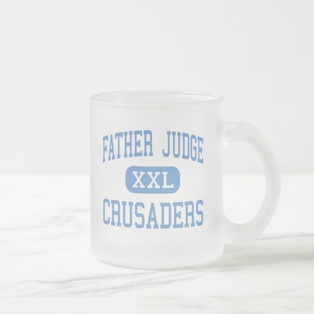 Taza De Cristal Esmerilado Juez del padre - cruzados - alto - Philadelphia (Derecha)