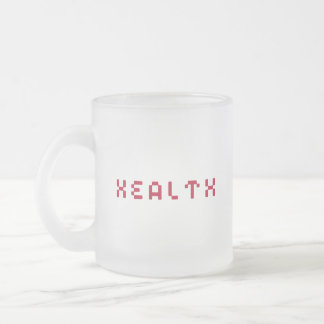Taza De Cristal Esmerilado Jugador de salud