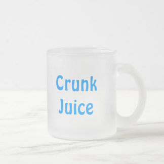 Taza De Cristal Esmerilado Jugo de Crunk