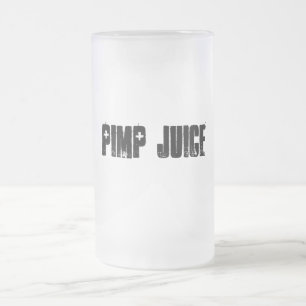 Taza De Cristal Esmerilado Jugo del chulo