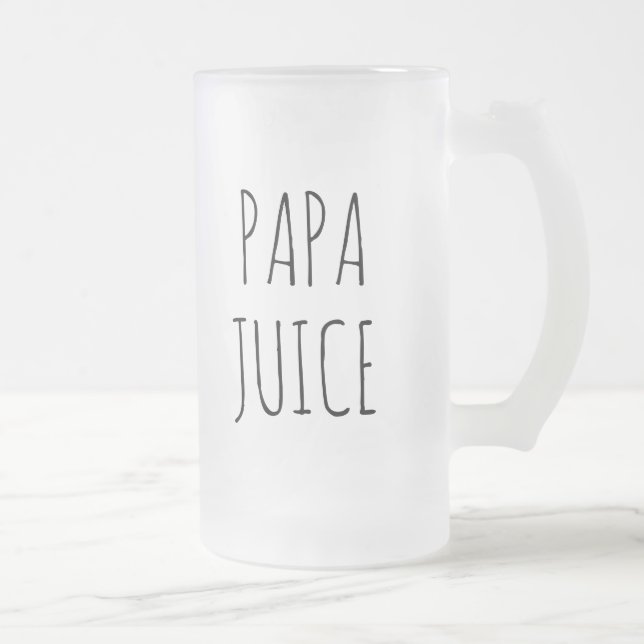 Taza De Cristal Esmerilado Jugo Papa | Vidrio (Derecha)