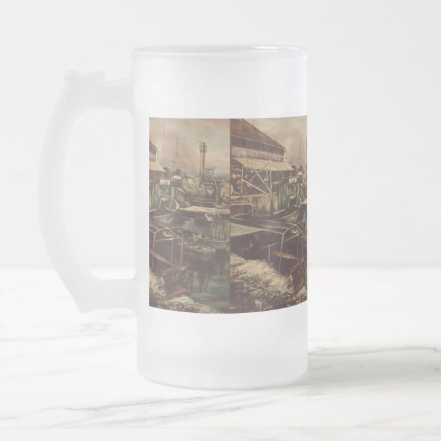 Taza De Cristal Esmerilado Juguetes de Jaffe (Izquierda)