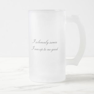 Taza De Cristal Esmerilado Juro solemnemente…