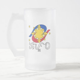 Taza De Cristal Esmerilado Kapwa (Baybayin script)