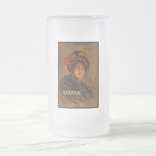 Taza De Cristal Esmerilado Karama: Actriz japonesa Romance Geisha
