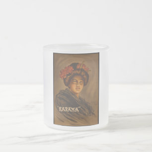 Taza De Cristal Esmerilado Karama: Juega Geisha Romance Japonés