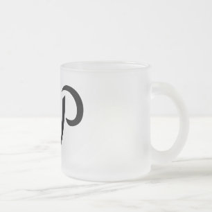 Taza De Cristal Esmerilado Karen, Keren, Karyn