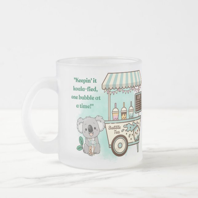 Taza De Cristal Esmerilado keeip kohala - cita (Izquierda)