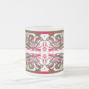 Taza De Cristal Esmerilado Khokhloma Exotique