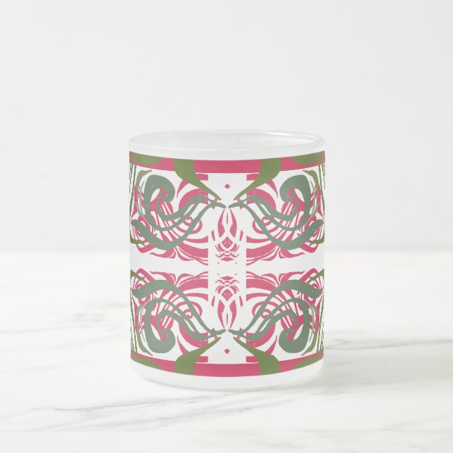 Taza De Cristal Esmerilado Khokhloma Exotique (Centro)