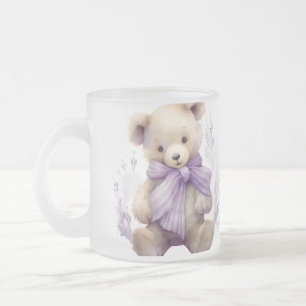 Taza De Cristal Esmerilado Kind Heart Gentle Bear Mug - Diseño Cute Bear