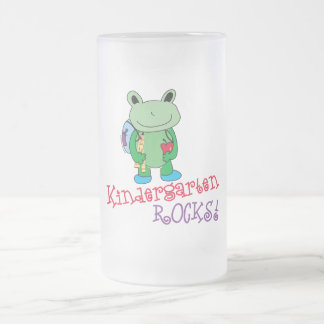 Taza De Cristal Esmerilado Kindergarten Rocks Mug