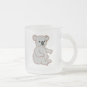 Taza De Cristal Esmerilado KOALA del parque zoológico