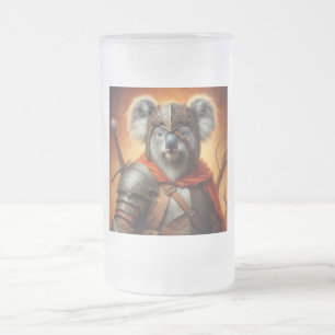 Taza De Cristal Esmerilado Koala Fantasy Warrior