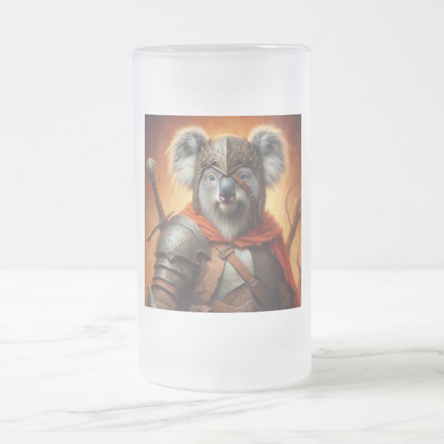 Taza De Cristal Esmerilado Koala Fantasy Warrior (Centro)