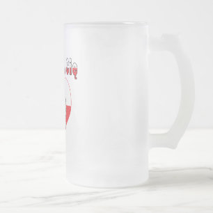 Taza De Cristal Esmerilado Kocham Cie Eagle Heart