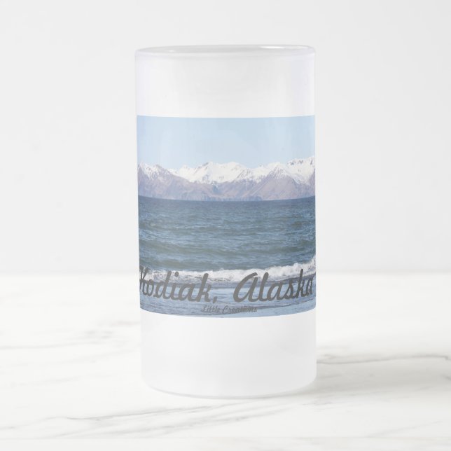 Taza De Cristal Esmerilado Kodiak, Alaska (Centro)