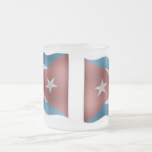 Taza De Cristal Esmerilado Kuba/Cuba