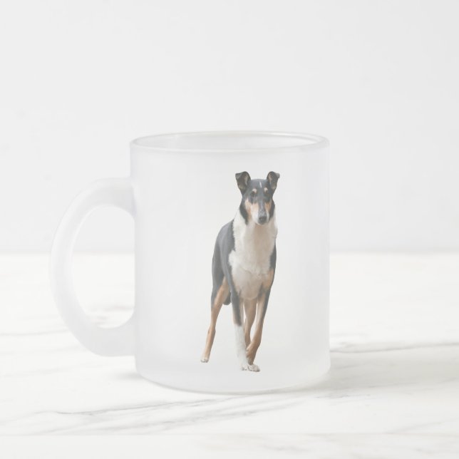 Taza De Cristal Esmerilado Kurzhaar Collie (Izquierda)