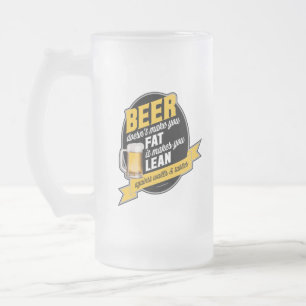 Taza De Cristal Esmerilado La Cerveza Te Hace Eludir